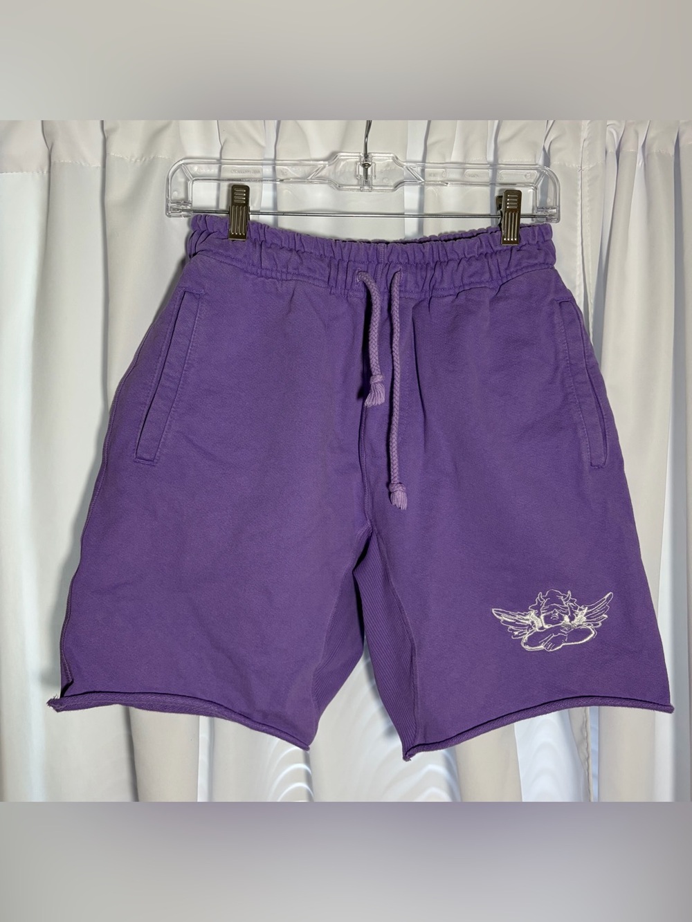 BOY’S LIE Classic Purple Cotton Sweat Shorts size M